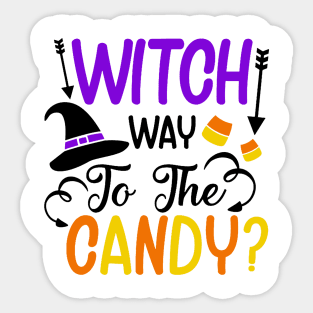 Witch Way to the Candy Sticker